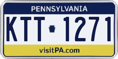 PA license plate KTT1271