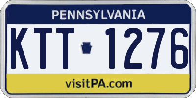 PA license plate KTT1276