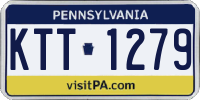 PA license plate KTT1279