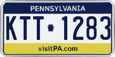 PA license plate KTT1283