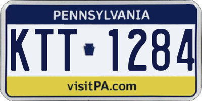 PA license plate KTT1284