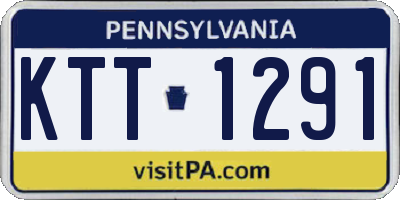 PA license plate KTT1291