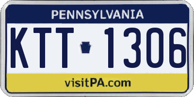 PA license plate KTT1306