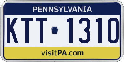 PA license plate KTT1310