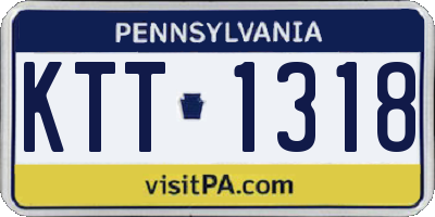 PA license plate KTT1318
