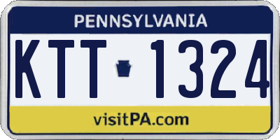 PA license plate KTT1324