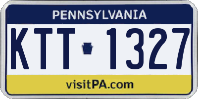 PA license plate KTT1327