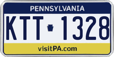 PA license plate KTT1328