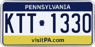 PA license plate KTT1330