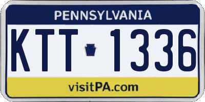 PA license plate KTT1336