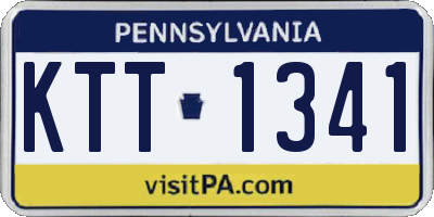 PA license plate KTT1341
