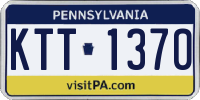 PA license plate KTT1370