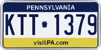 PA license plate KTT1379