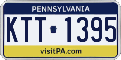 PA license plate KTT1395