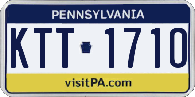 PA license plate KTT1710