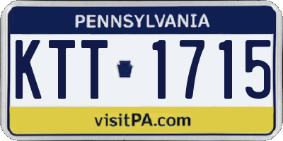 PA license plate KTT1715