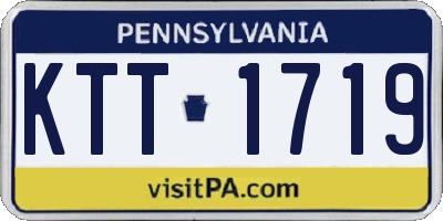 PA license plate KTT1719