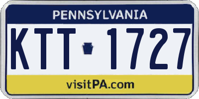 PA license plate KTT1727