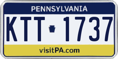 PA license plate KTT1737