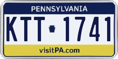 PA license plate KTT1741