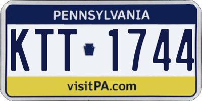PA license plate KTT1744