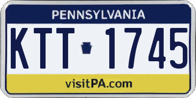 PA license plate KTT1745