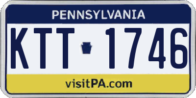 PA license plate KTT1746