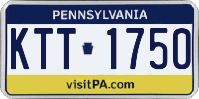PA license plate KTT1750