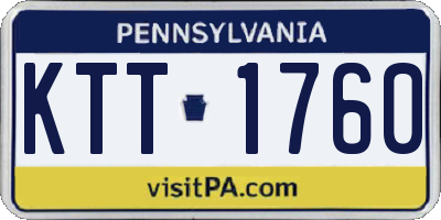 PA license plate KTT1760