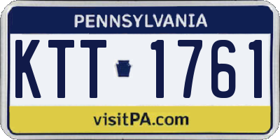 PA license plate KTT1761