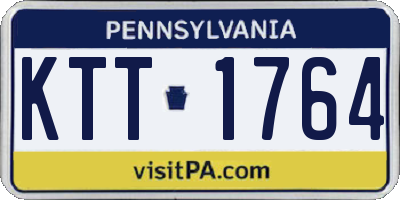 PA license plate KTT1764