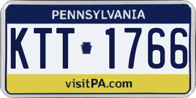 PA license plate KTT1766