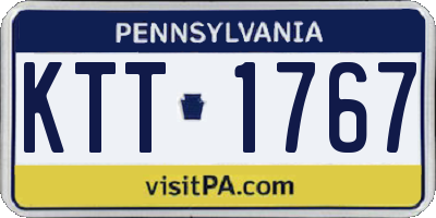 PA license plate KTT1767