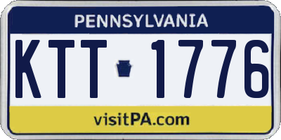 PA license plate KTT1776