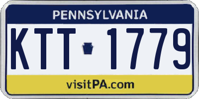 PA license plate KTT1779