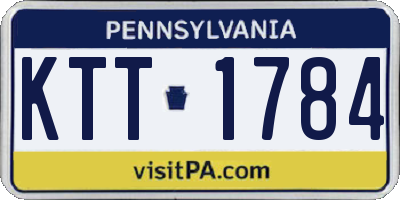 PA license plate KTT1784