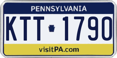 PA license plate KTT1790