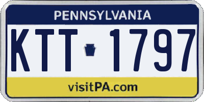 PA license plate KTT1797