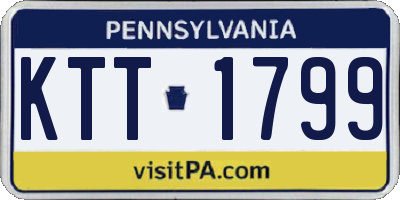 PA license plate KTT1799