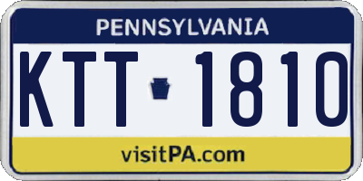 PA license plate KTT1810