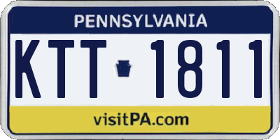 PA license plate KTT1811