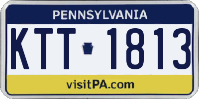 PA license plate KTT1813