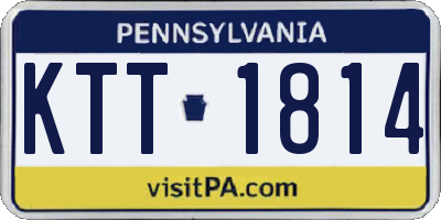 PA license plate KTT1814