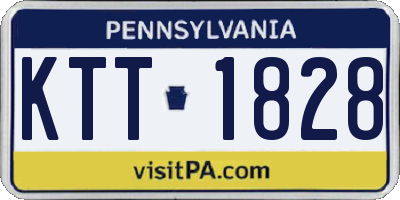 PA license plate KTT1828