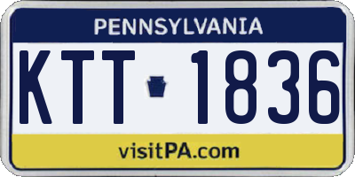 PA license plate KTT1836