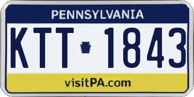 PA license plate KTT1843