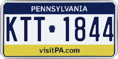 PA license plate KTT1844