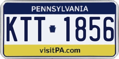 PA license plate KTT1856