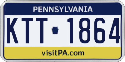 PA license plate KTT1864