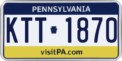 PA license plate KTT1870